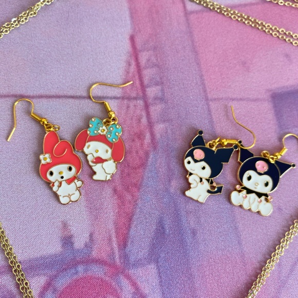 Kawaii Sanrio Jewellery Bundle 🌸 MyMelody + Kuromi, Hello Kitty, Cinnamoroll - Picture 2 of 7